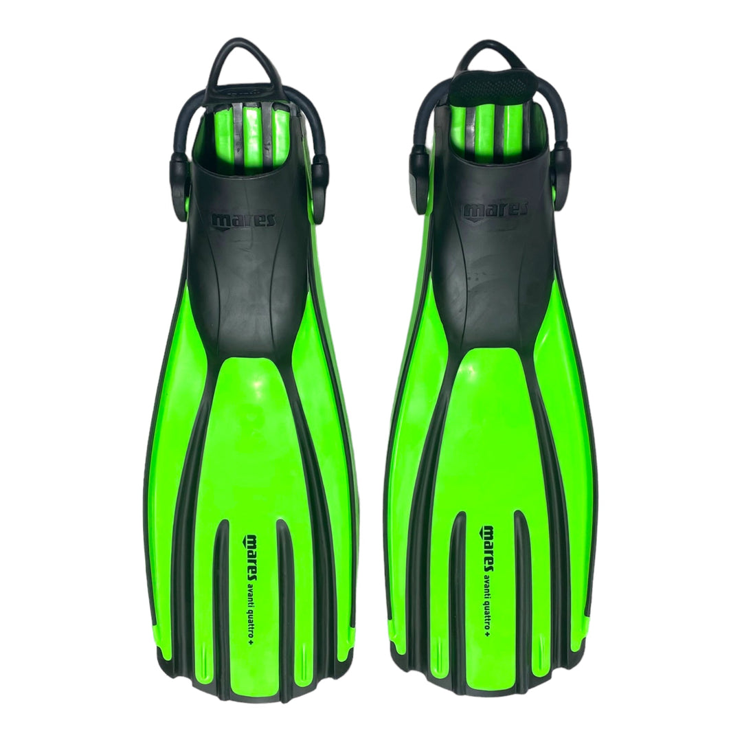 Avanti Quattro+ Fins Lime - Spearfishing Superstore