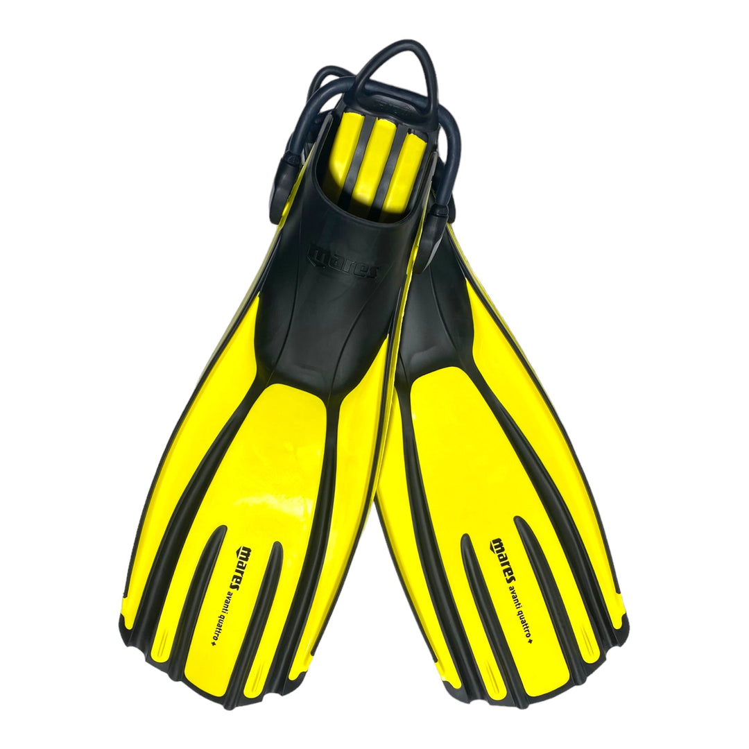 Avanti Quattro+ Fins Yellow - Spearfishing Superstore