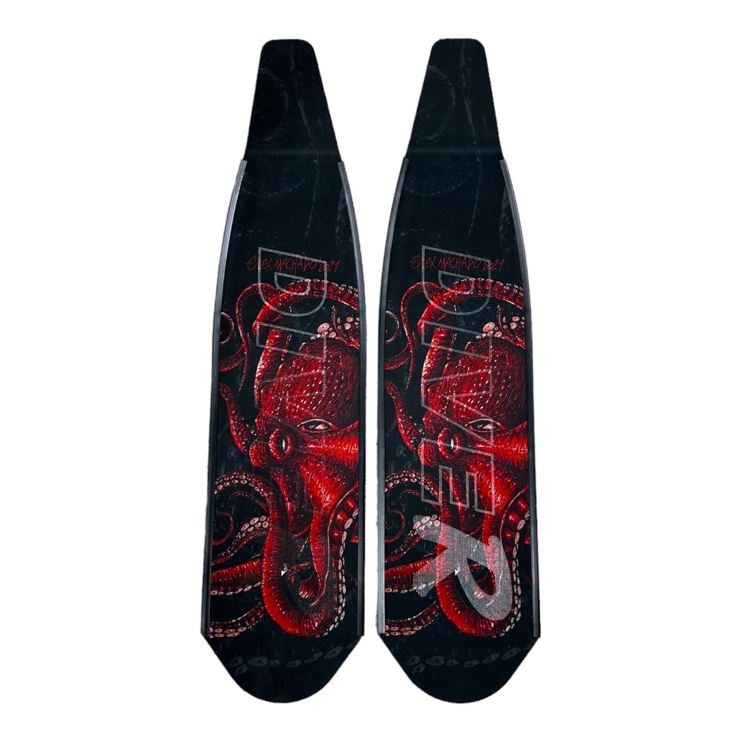 Wild Red Octopus Carbon Blades - Spearfishing Superstore